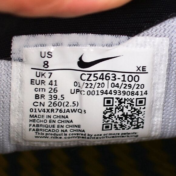 Nike Mens Air Zoom Pegasus 37 Pittsburgh Steelers Black Yellow CZ5463-100 Size 8 main image 5